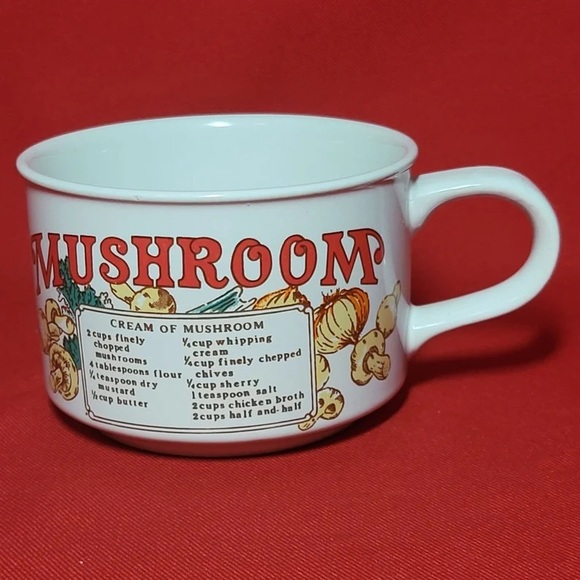 Vintage Mushroom Soup Mug - Picture 5 of 5